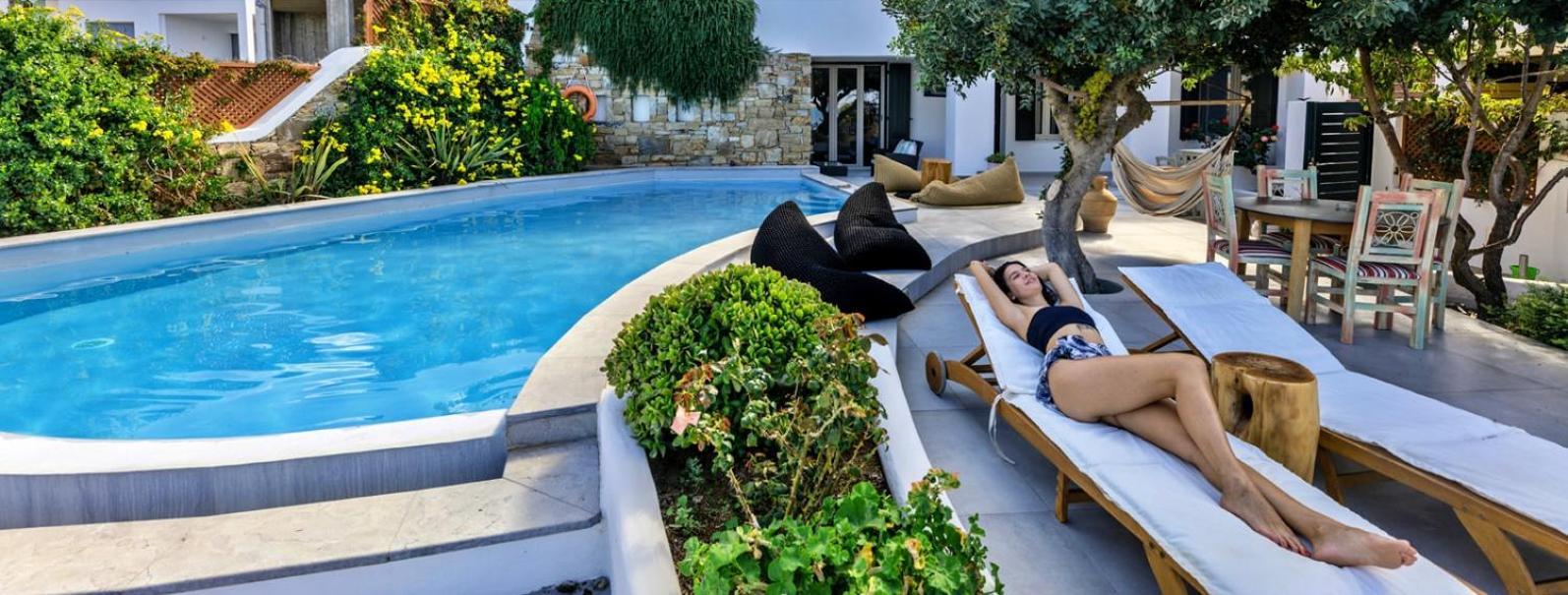 Villa Paradise In Naxos Pláka الغرفة الصورة